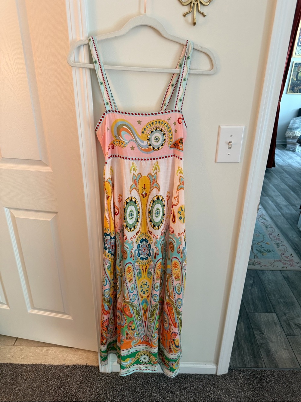 Designer inspired tie strap dress